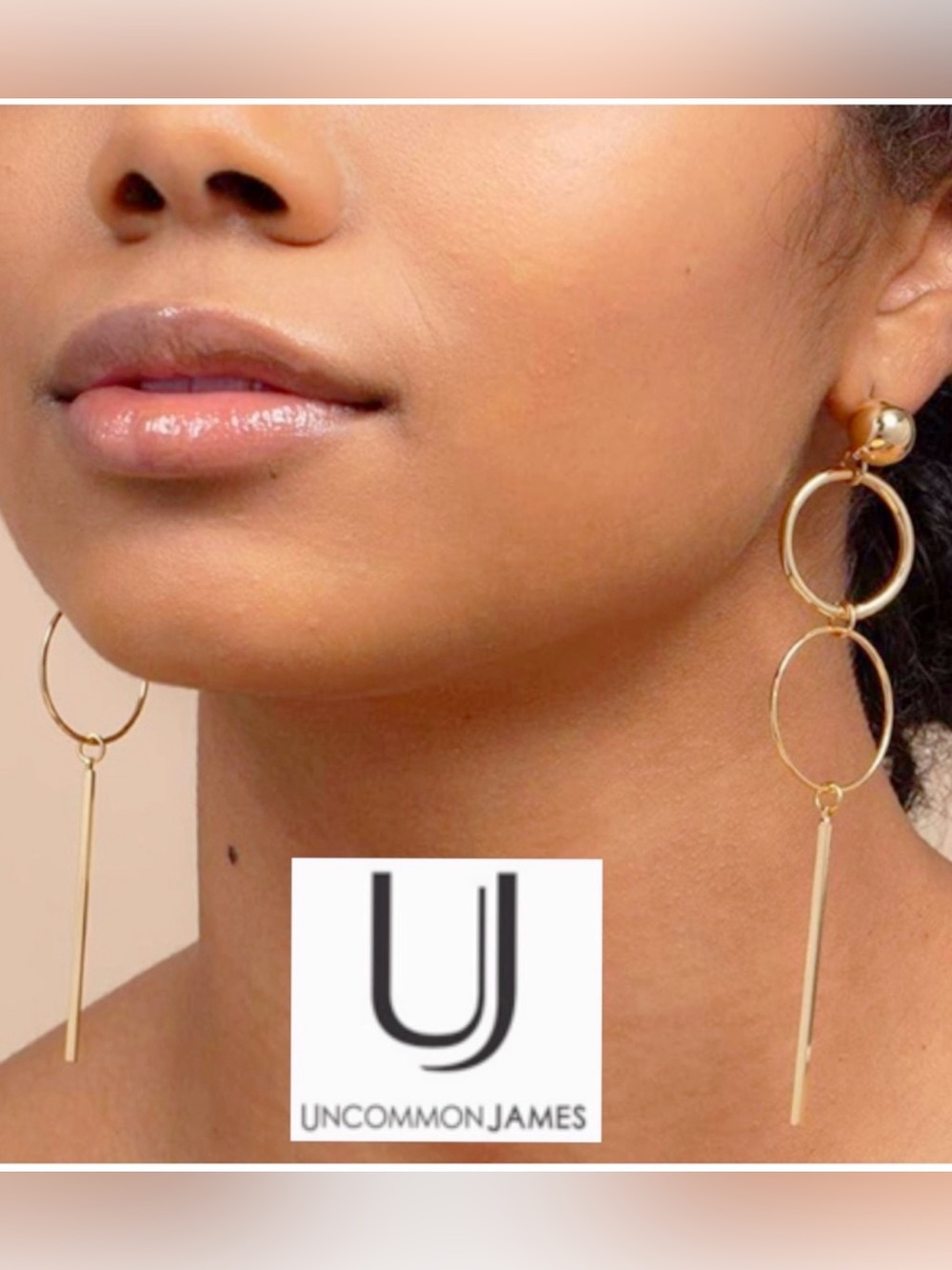 NWT, Uncommon James RETIRED Polished Gold Baller, Drop Earrings